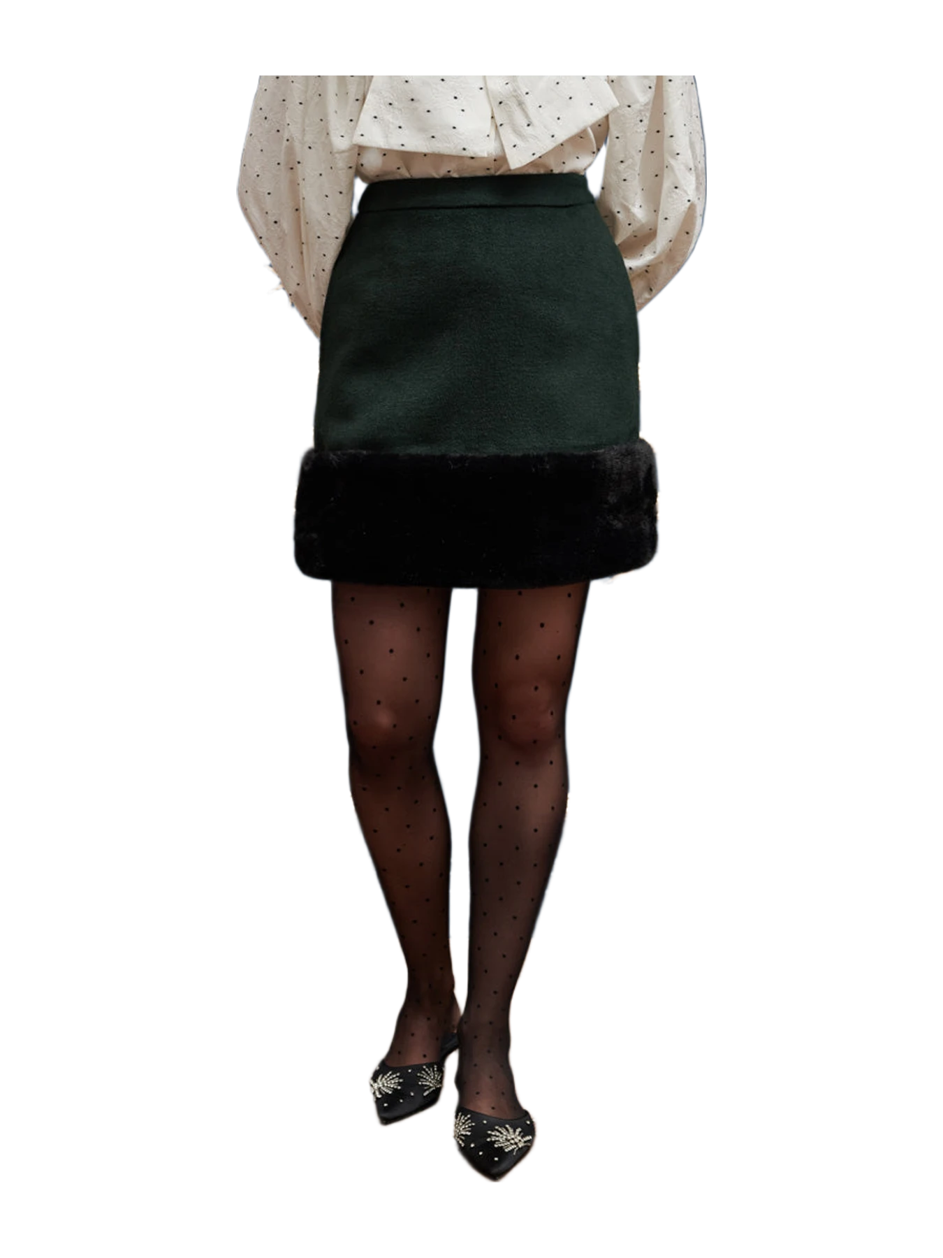 Before Midnight Fortune Faux Fur Mini Skirt