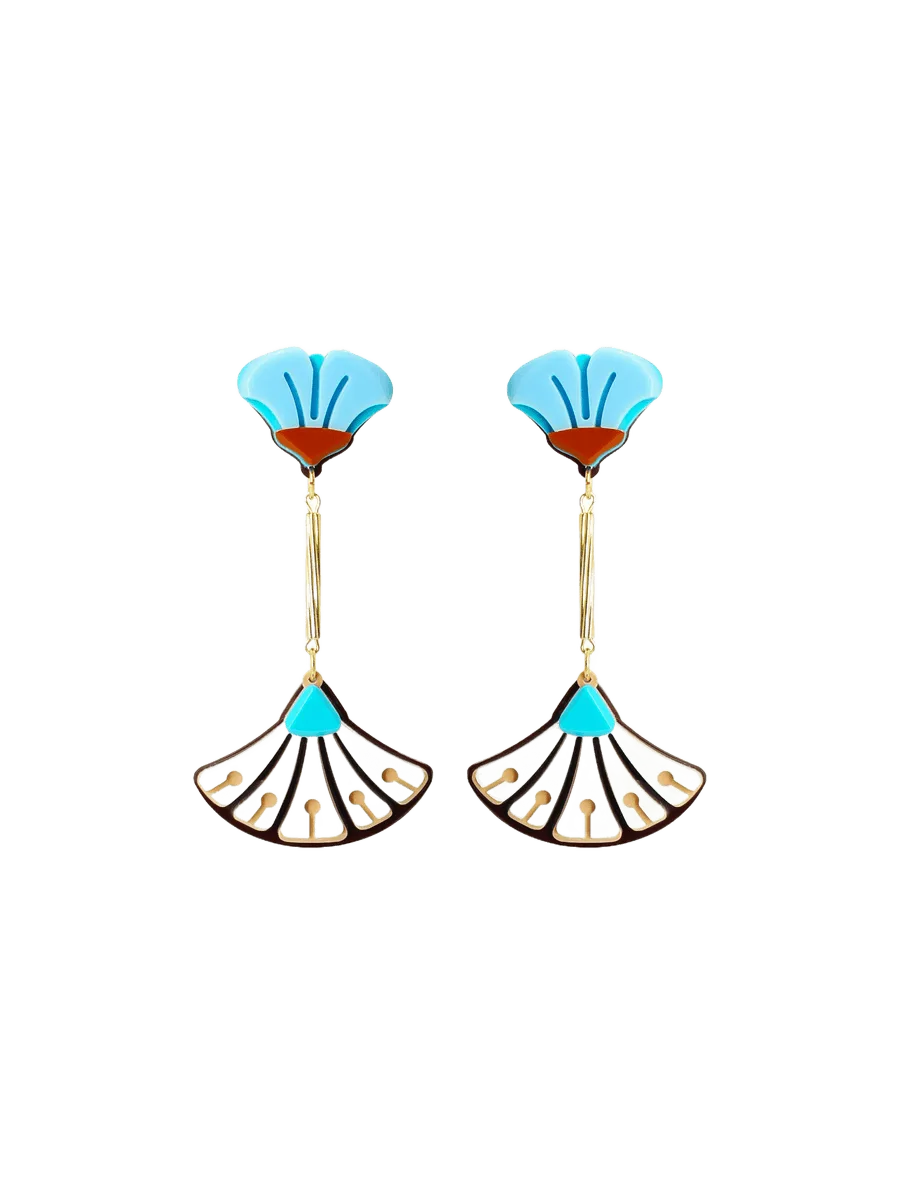 Gissa Bicalho GERBERA DROP EARRING