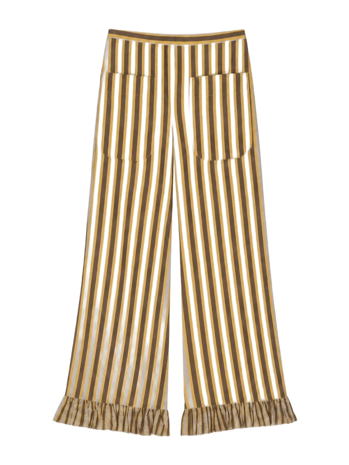Carmen Says Golden Serenity Striped Pants