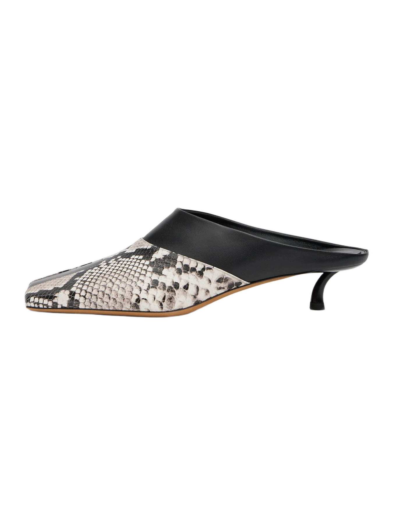 Tibi Gwinnett Snake Embossed Illusion Mule