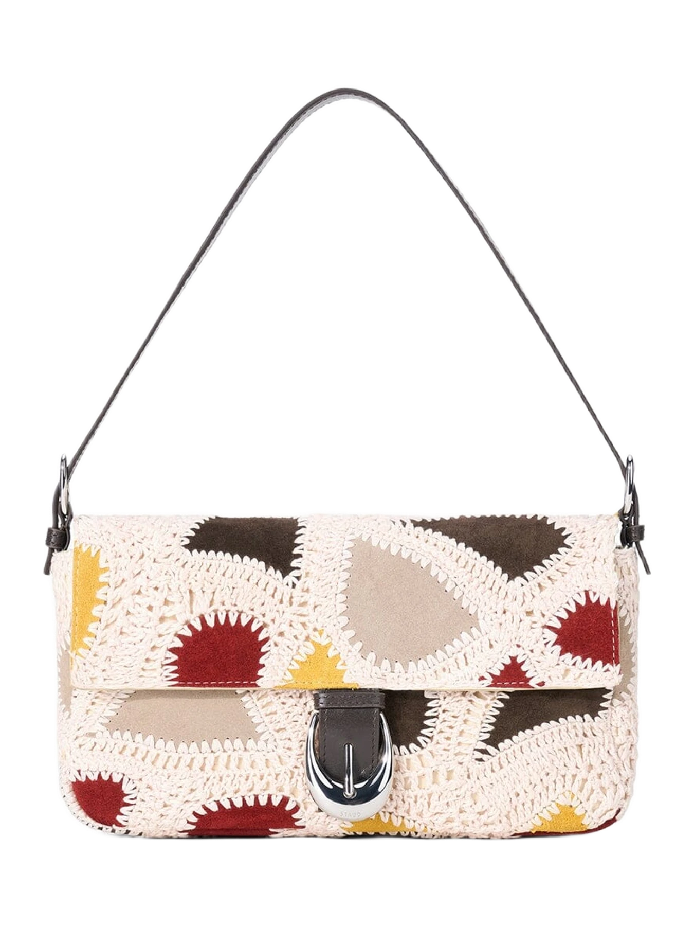 Staud Harlow Bag Suede Patchwork