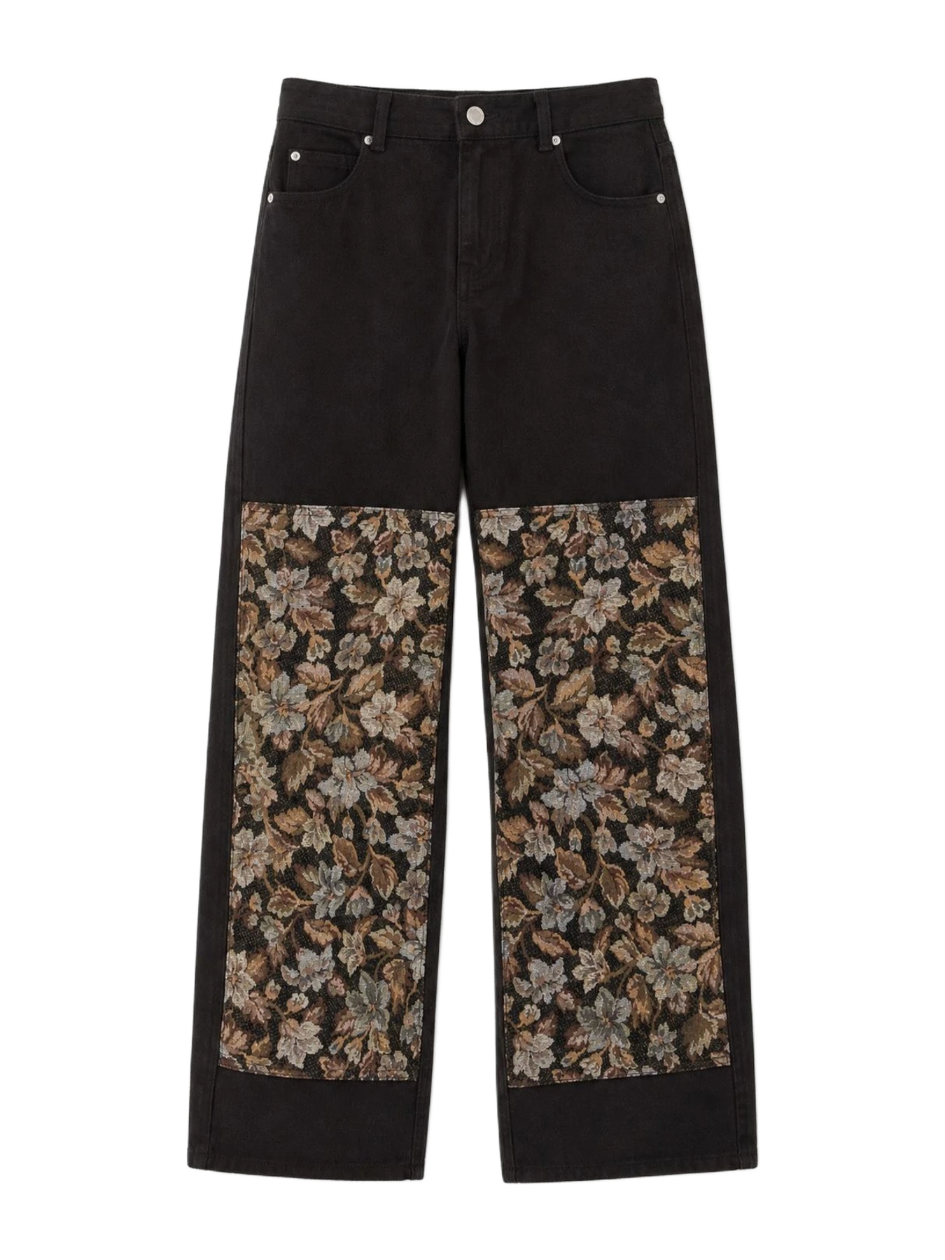Carmen Says Hazel Brown Floral Panel Trousers