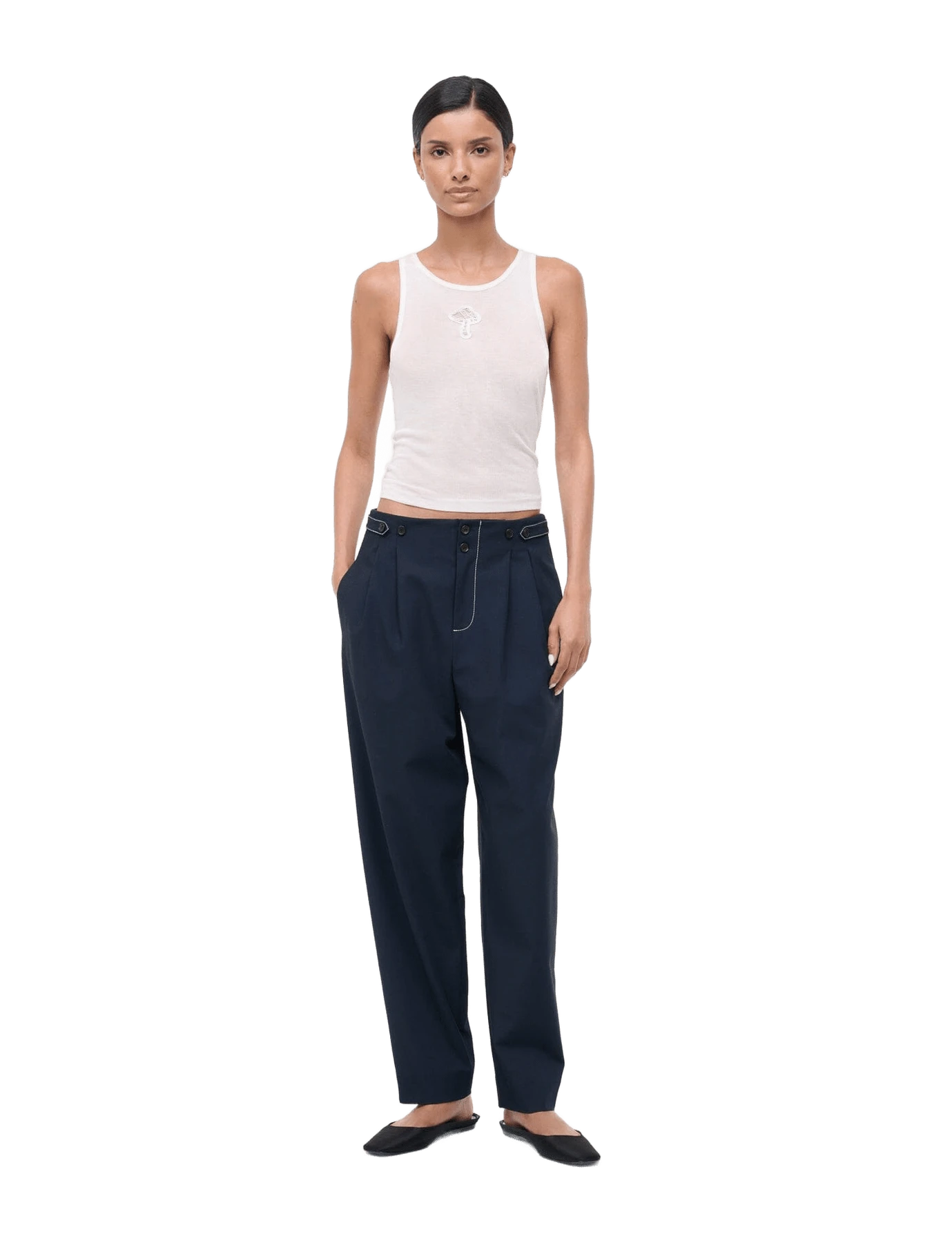 Staud HEATH PANT | NAVY