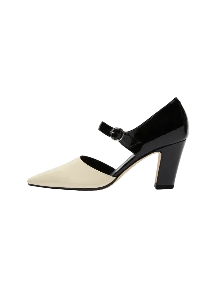 Aeyde Isidora Duo-Tone Mary-Jane Pumps