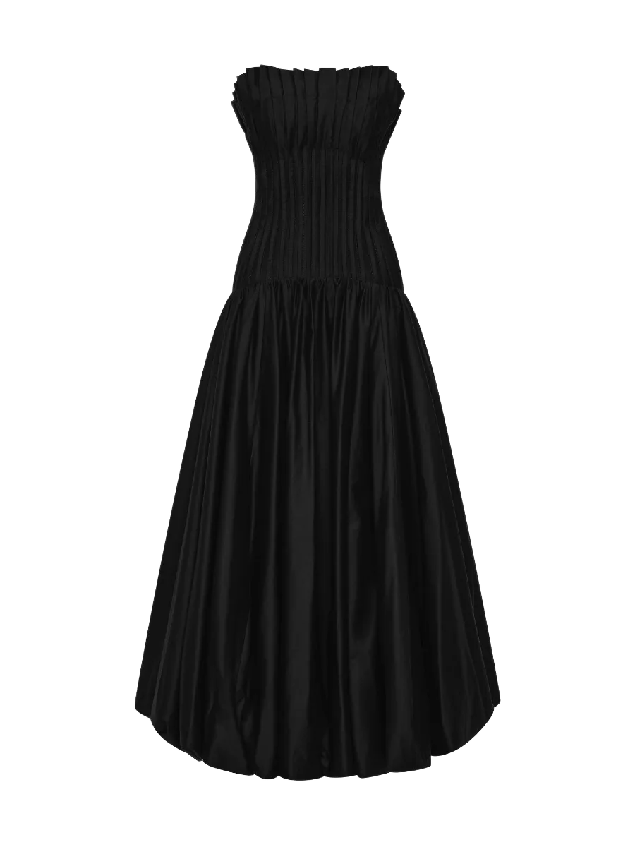 Aje Ivy Bubble Hem Gown