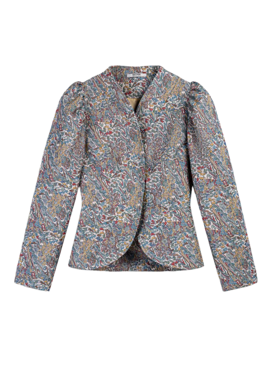 Nocturne Jacquard Stand Collar Jacket