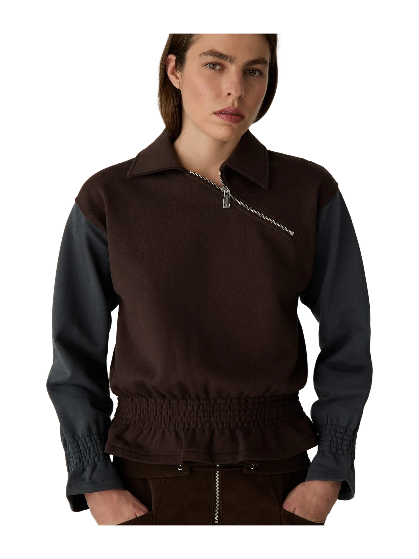 Laagam Jolanda Brown Sweatshirt