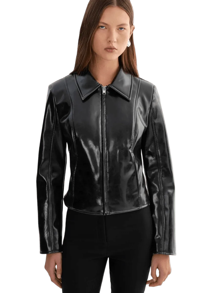 Lamarque JOYCE | Faux Patent Leather Jacket