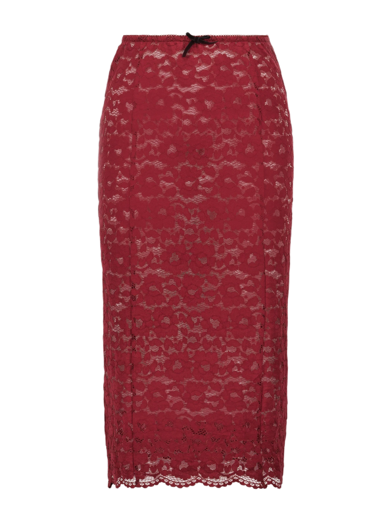 Saemdi Juno Sheer Lace Pencil Skirt