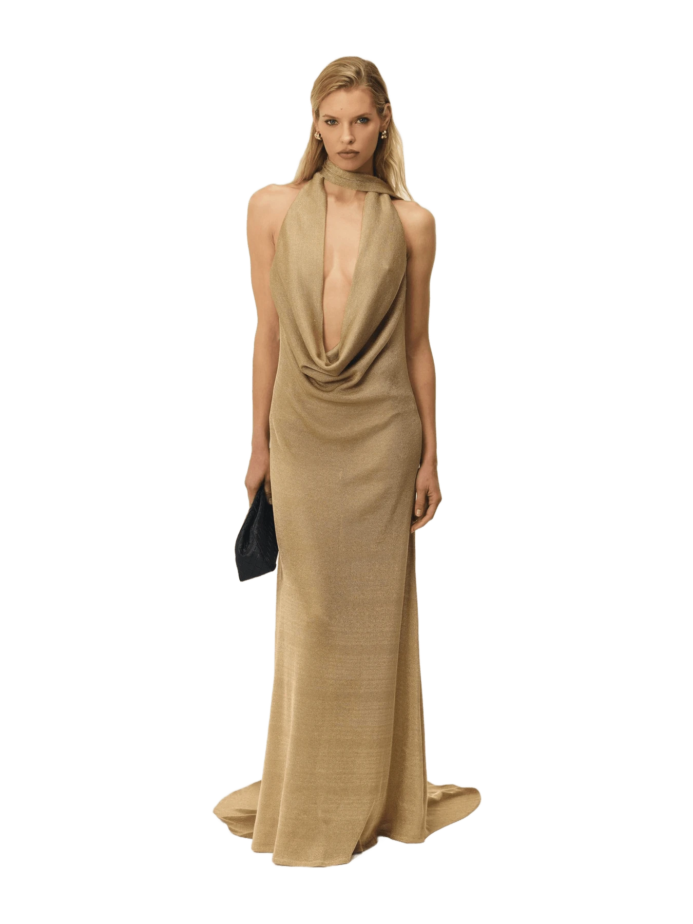 Arcina Ori KAIA DRESS W/ TRAIN GOLD