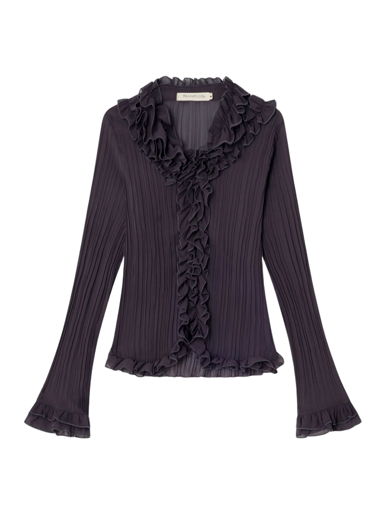 Mais X Frida Kara Blouse Aubergine
