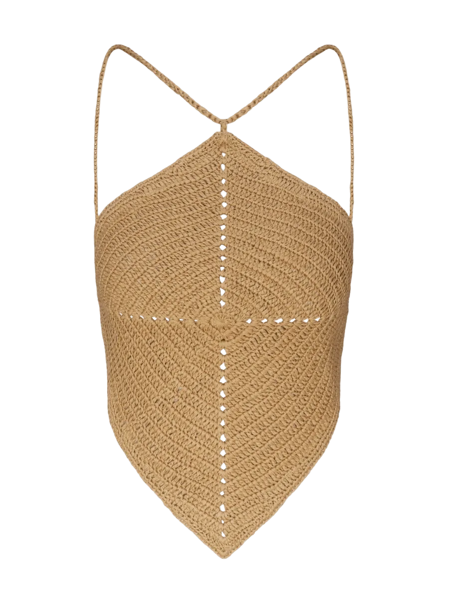 Simon Miller Kit Crochet Top in Natural