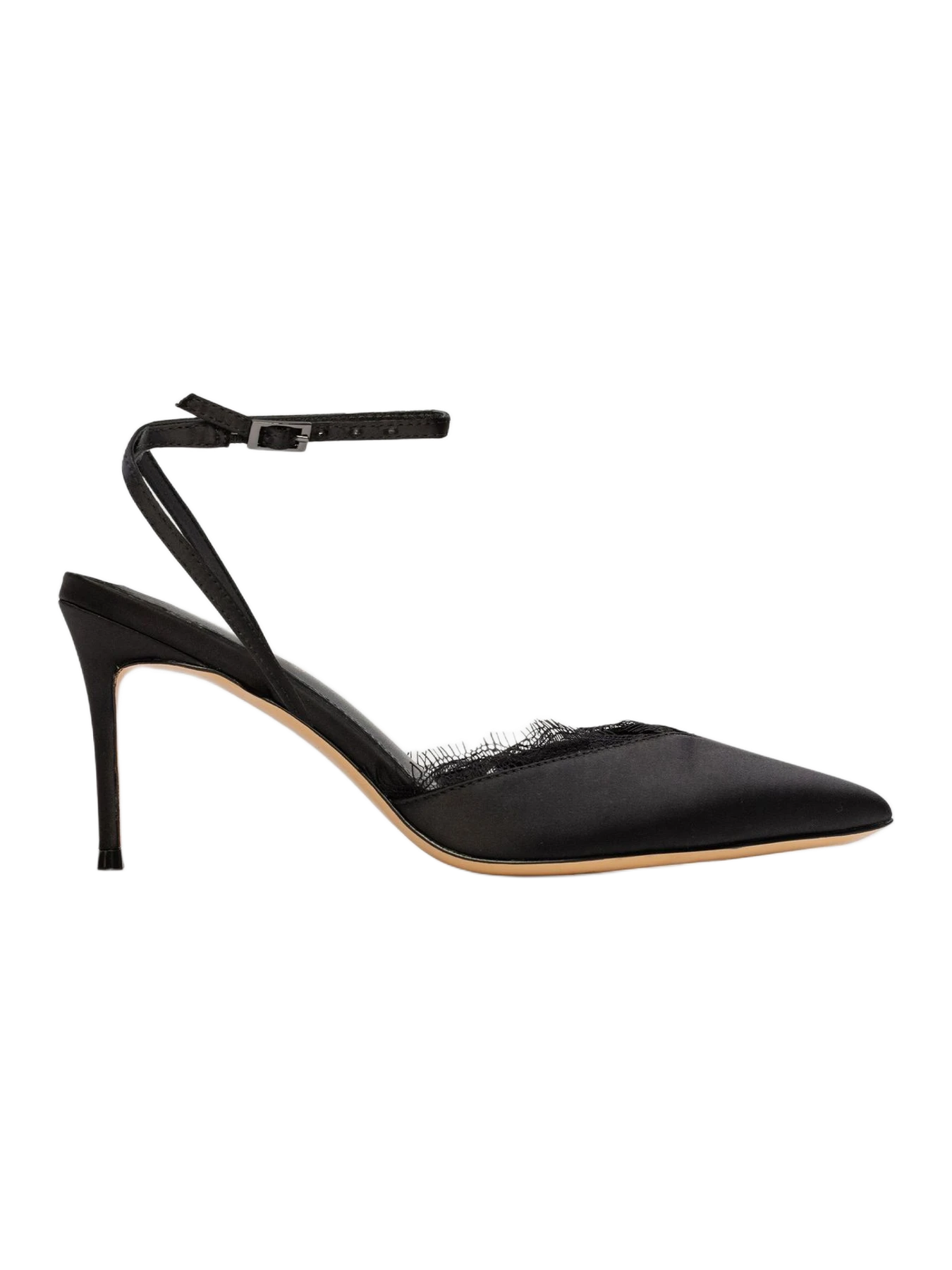 Black Suede Studio Lace 80 Pump