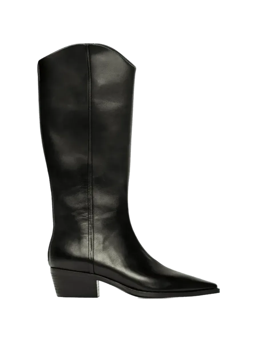 Black Suede Studio Lane 45 Boot