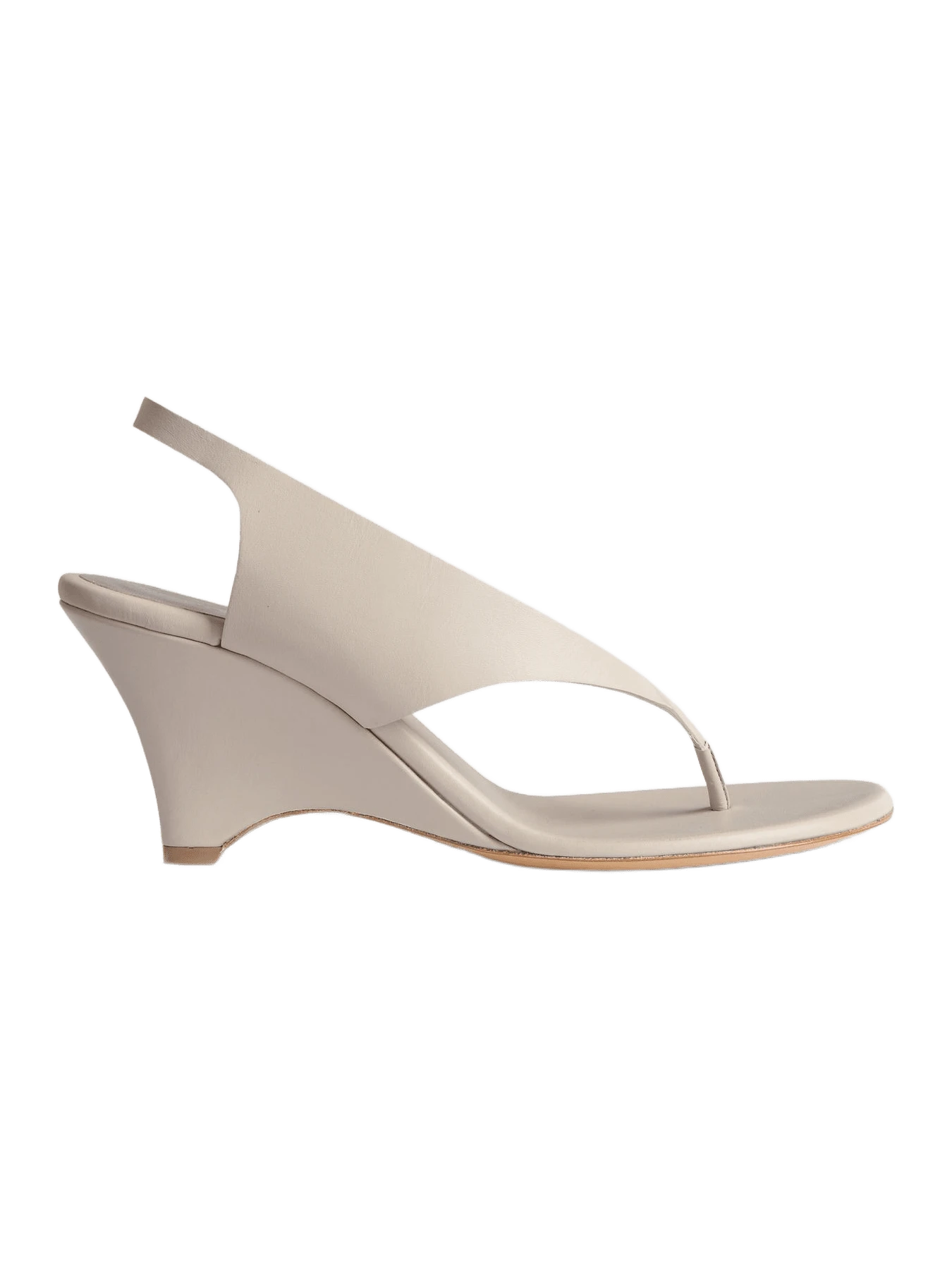 Le Monde Béryl Langley Thong Wedge / New Pearl Leather