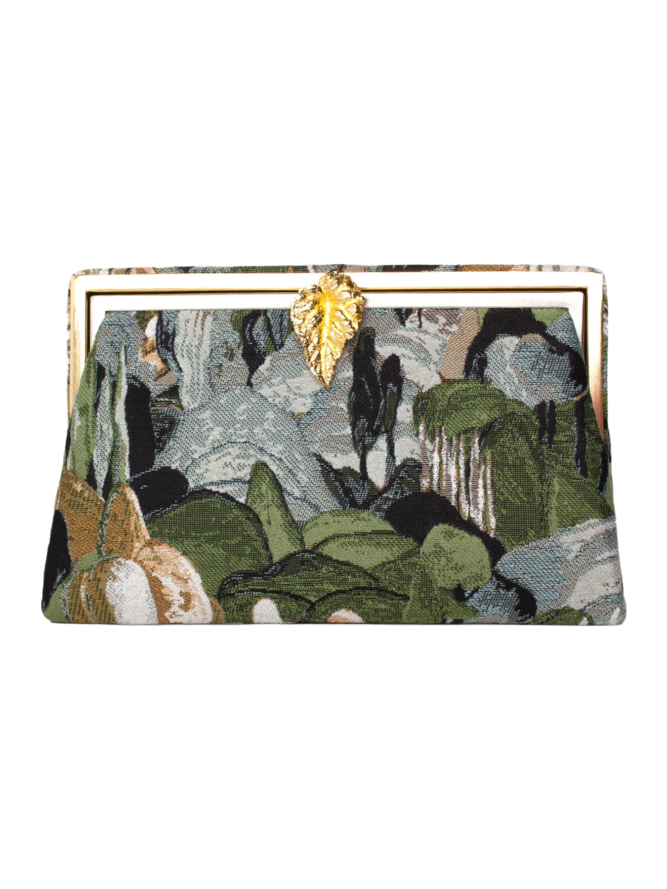 Sarah's Bags Leaf on Pine Forest Grace Clutch