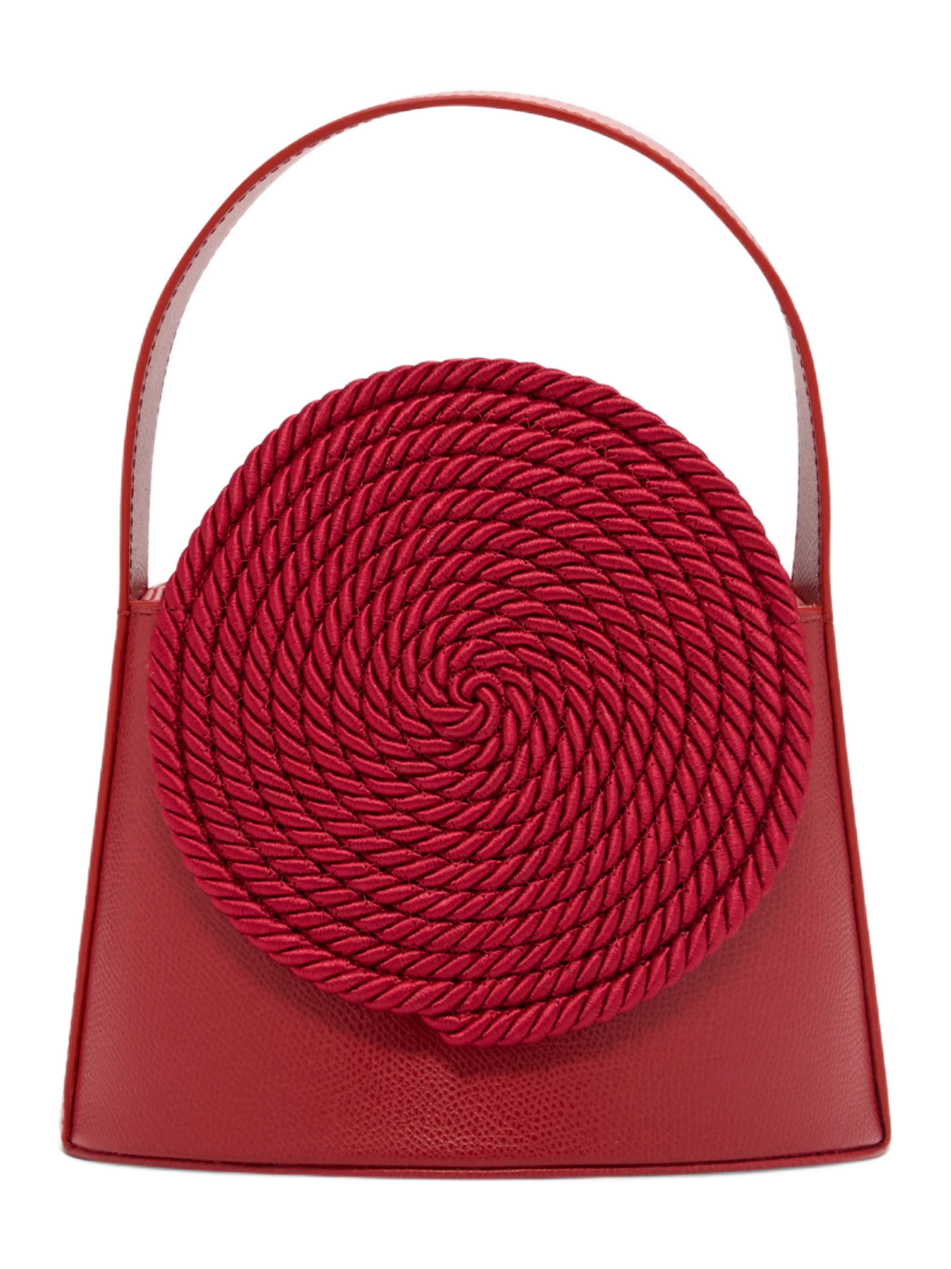 DESTREE Leather Bag With Passementerie Details - Red