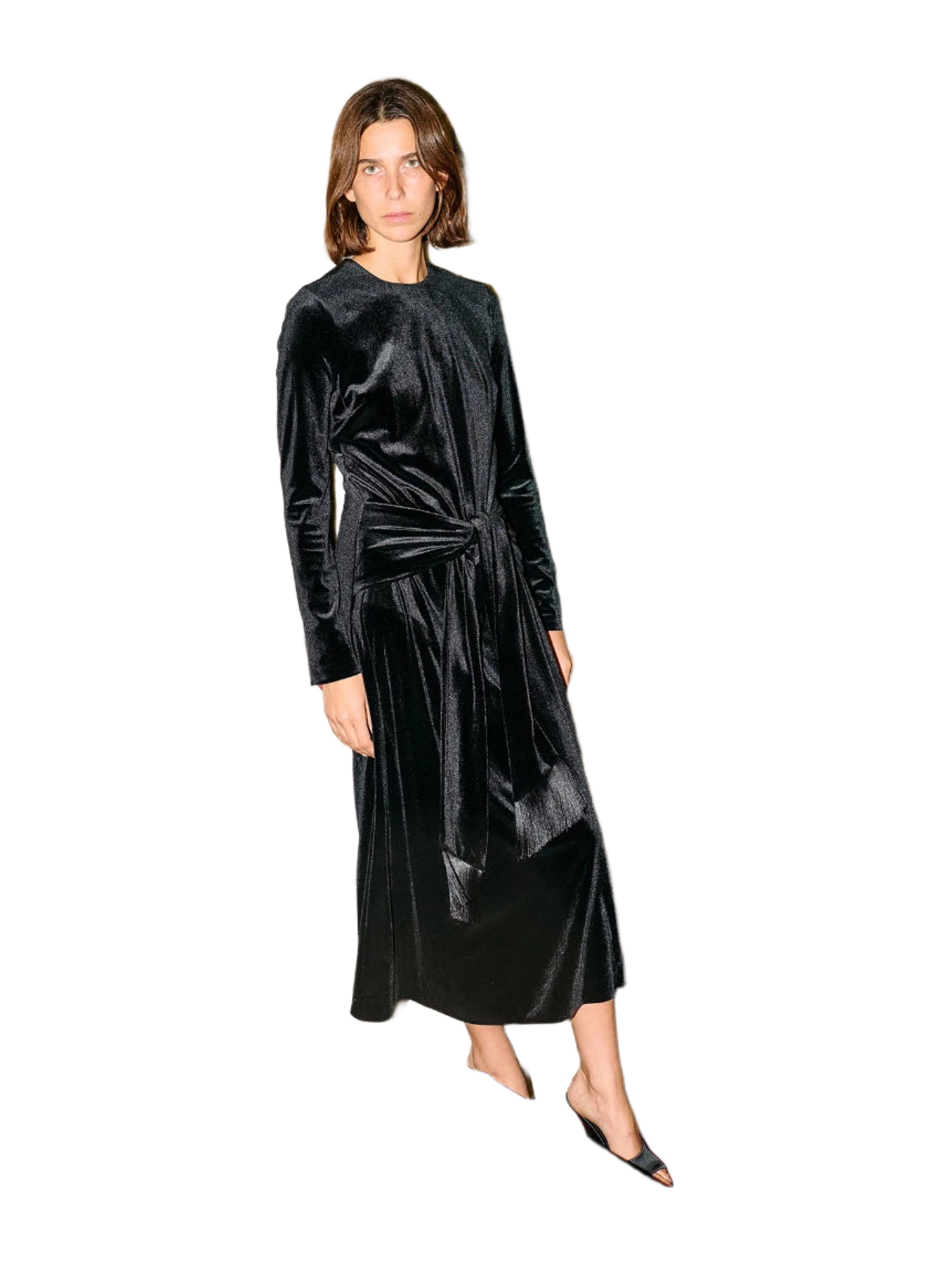 Ciao Lucia Leona Black Velvet Dress