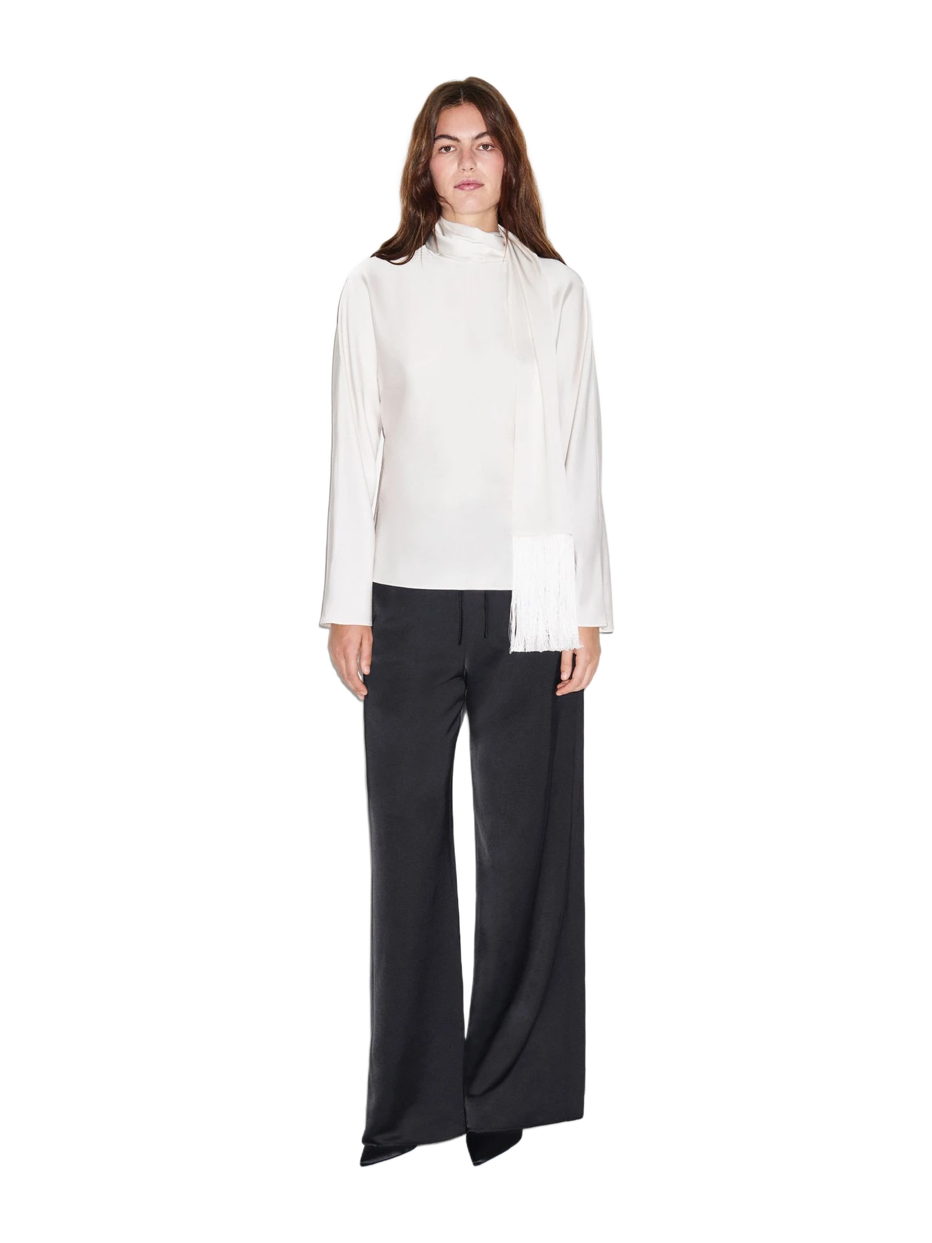 Aligne Leona Satin Scarf Top