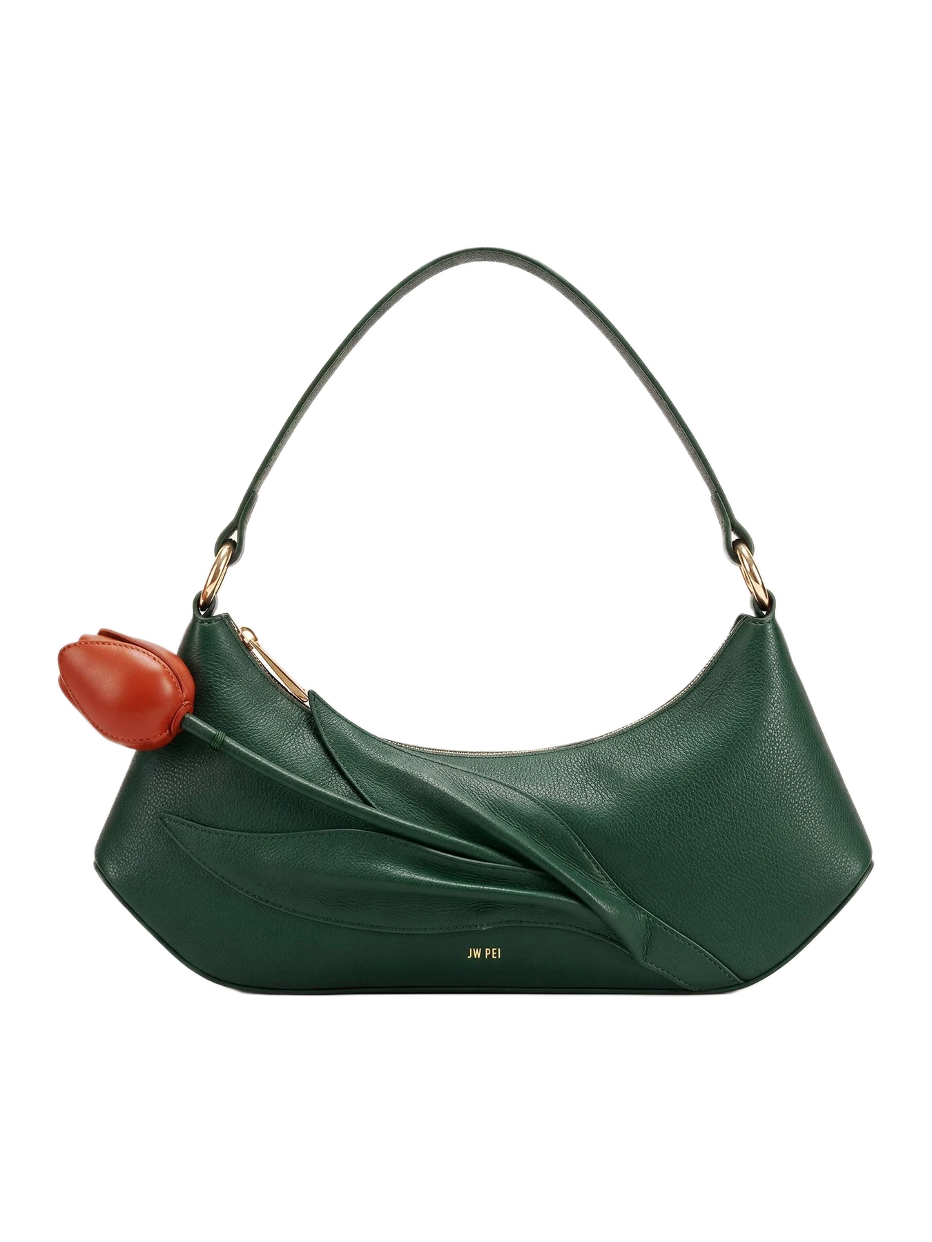 JW Pei Lily Flower Shape Shoulder Bag - Forest Green