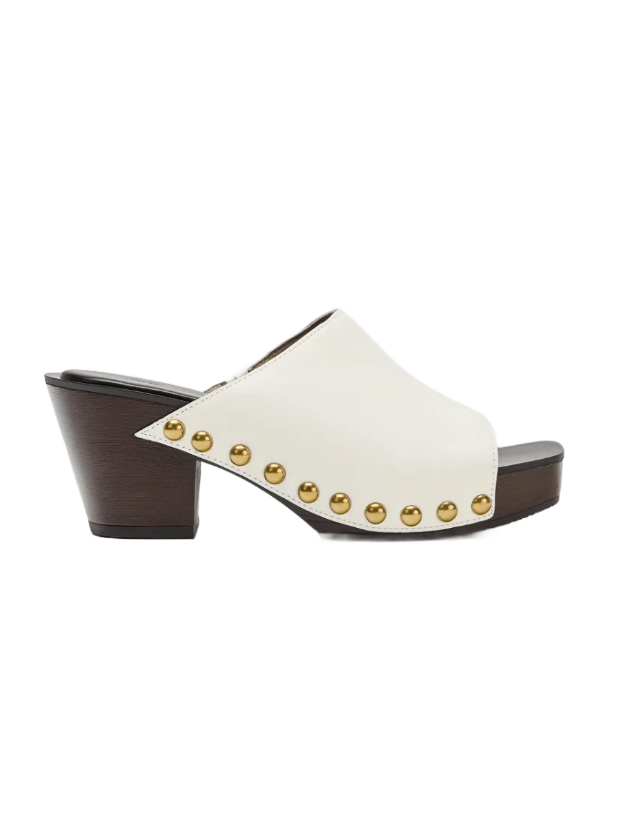 ZARA LIMITED EDITION LEATHER STUDDED WEDGES