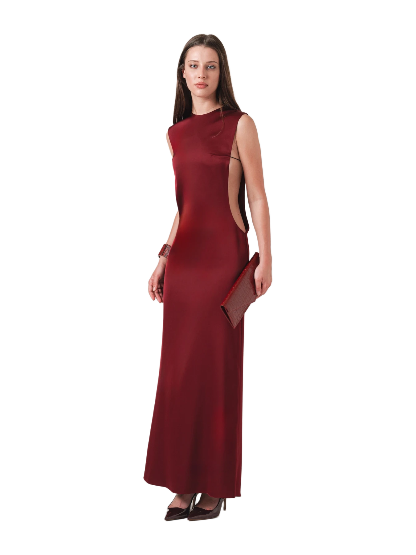 Seam Lira Maxi Dress - Wine