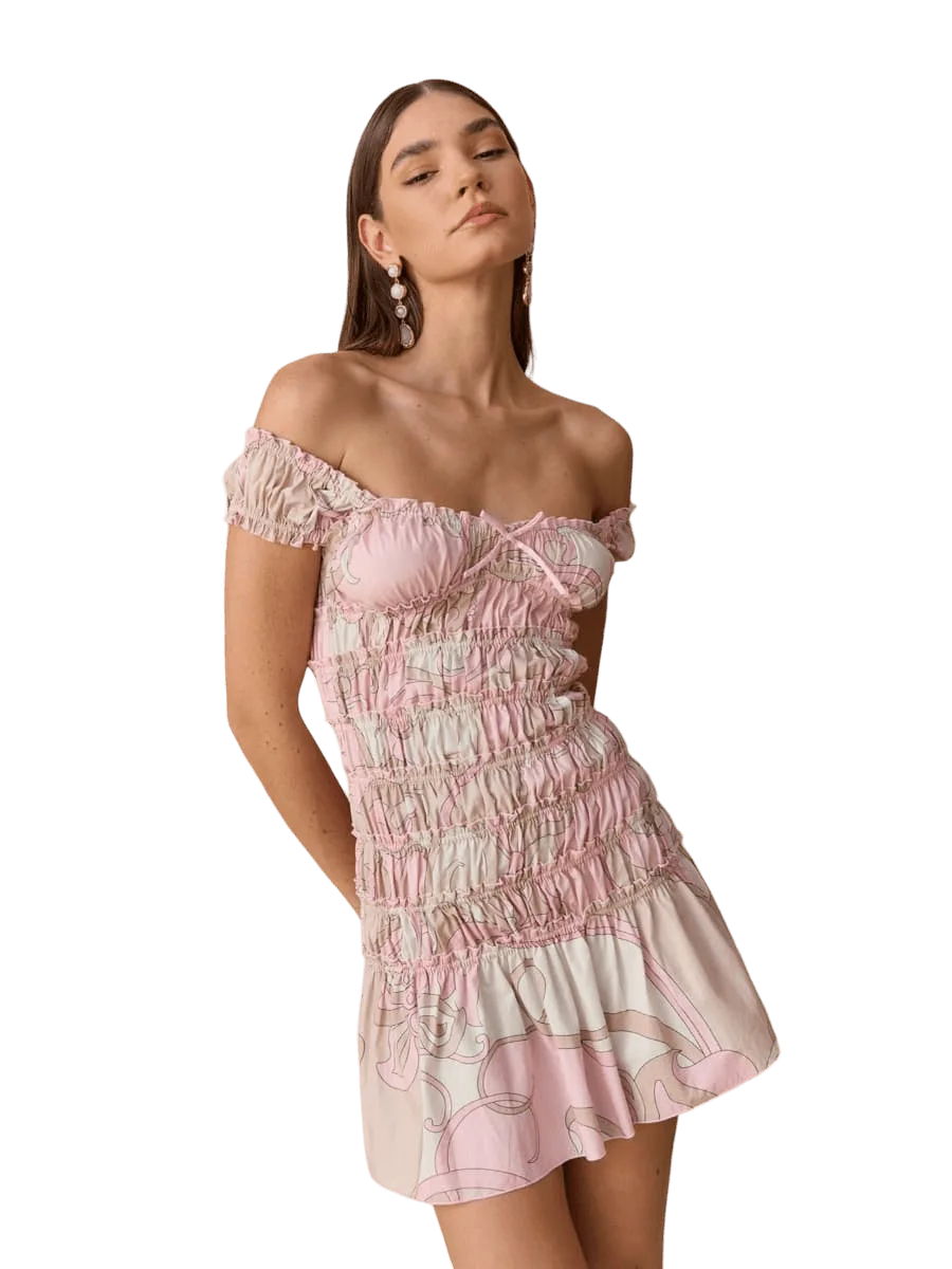 Cin Cin Lolita Mini Dress - Deco Pink