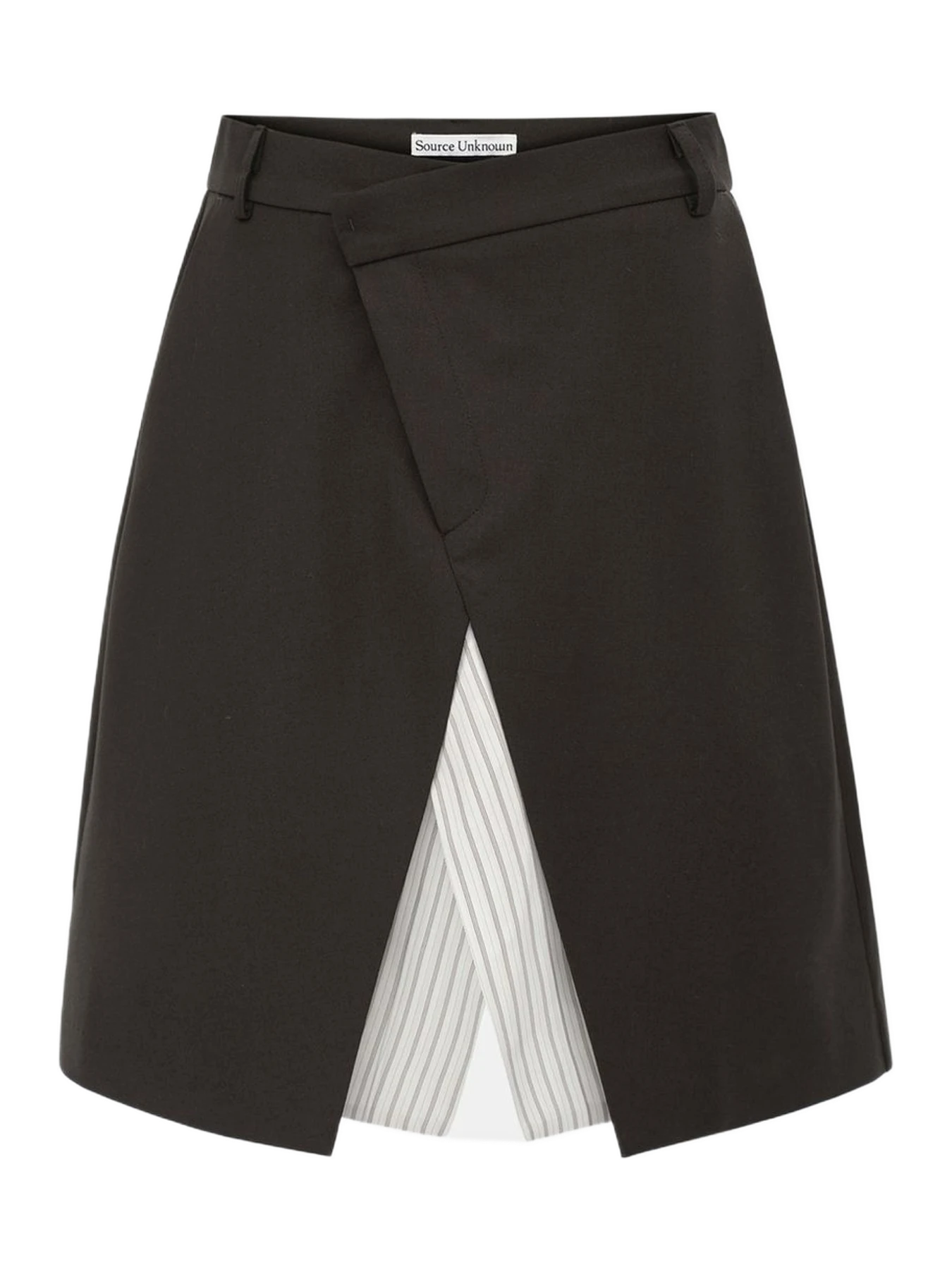 Source Unknown Maia Layered Wrap Midi Skirt