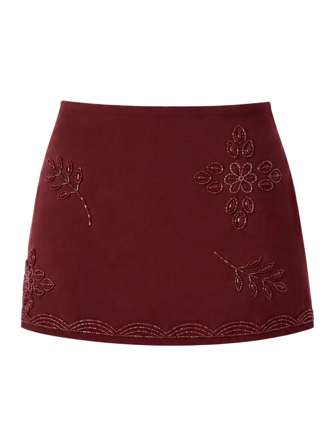 Asta Resort Maja Hand Beaded Mini Skirt - Port