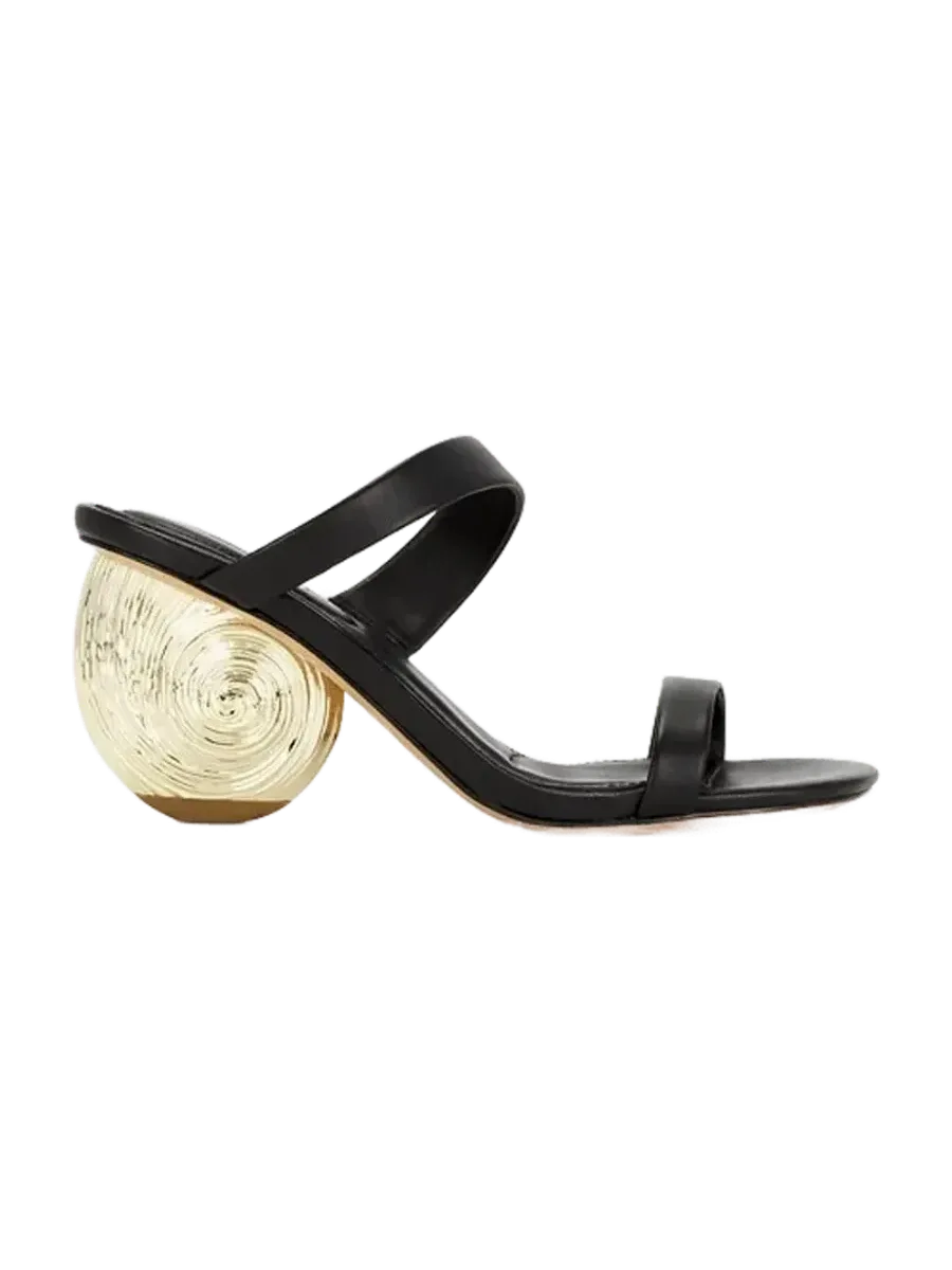 SIMKHAI Marion Metallic Leather Shell Heel