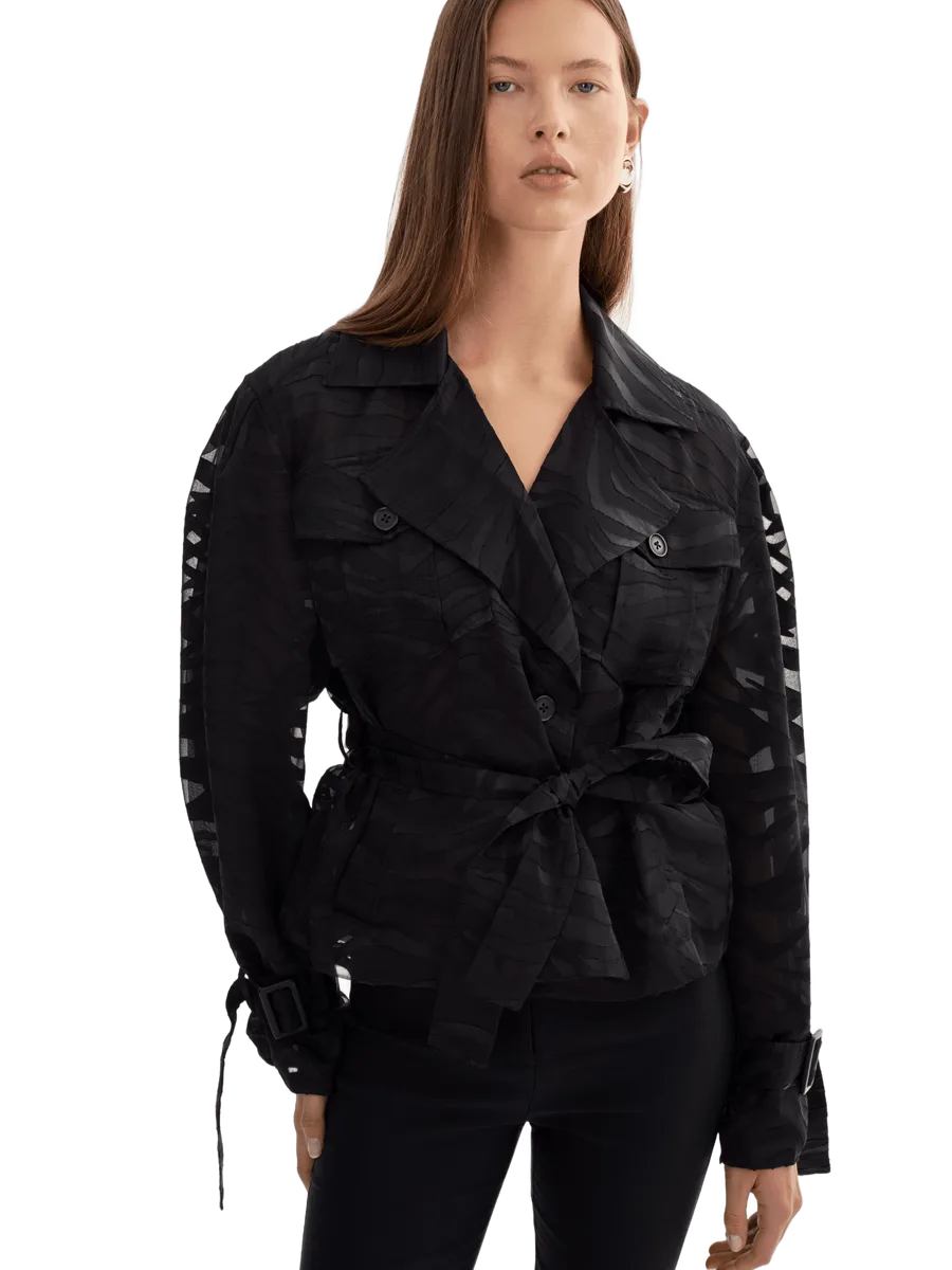 Lamarque MARKEESA | Sheer Zebra Trench
