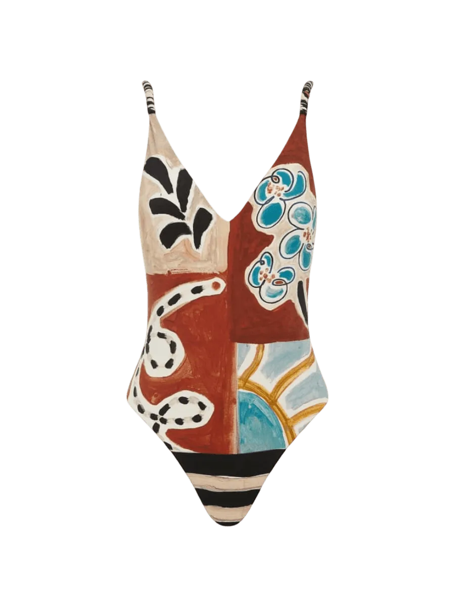 Alémais MICHELLE V NECK ONE PIECE