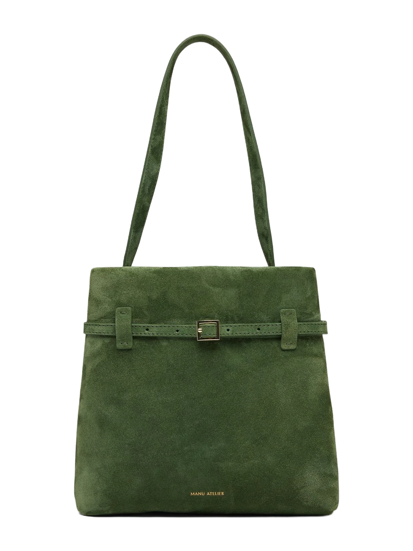 Manu Atelier Mini Tote Du Jour Velvet Green Suede