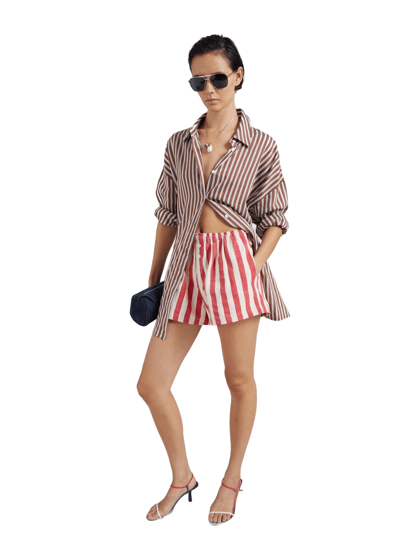 The Frankie Shop Mireval Cotton Boxer Shorts