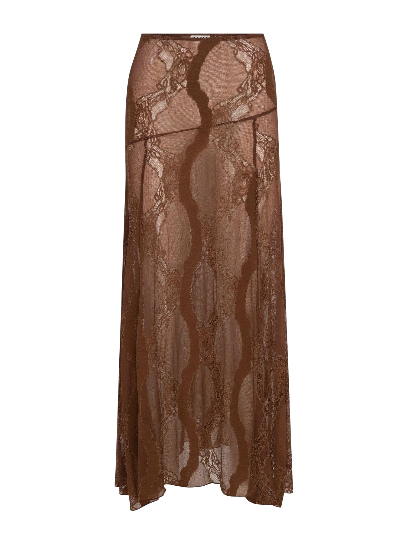 Marfa Instanbul Mocha Mousse Lace Skirt