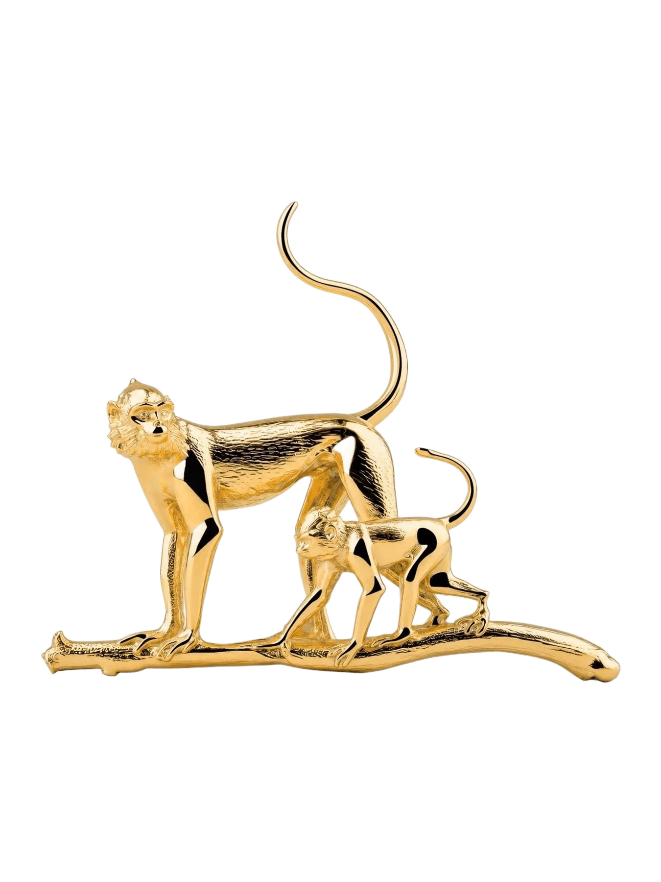 MISHO Monkey Brooch