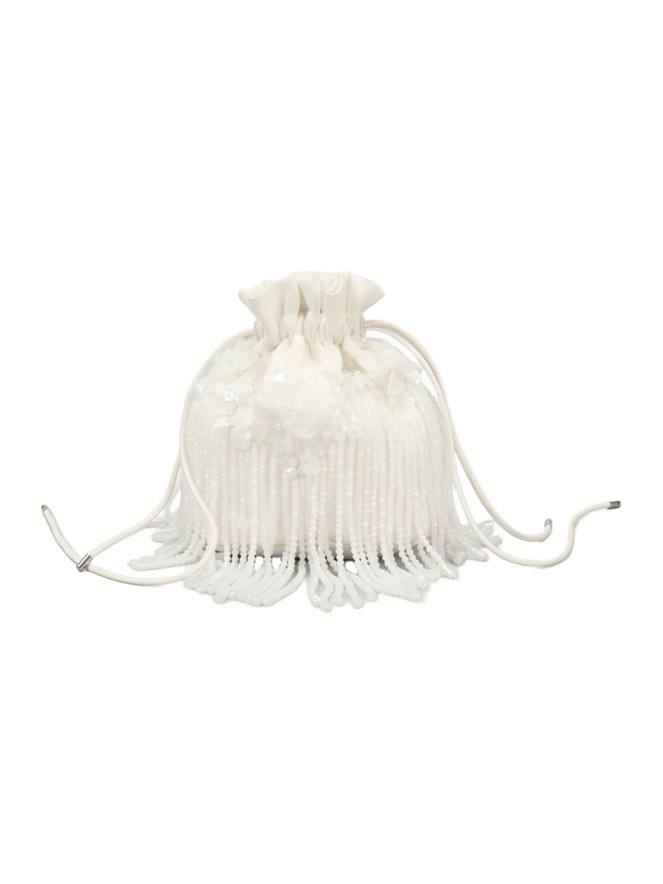 Fancì Club Myrtle Hand-Embellished Drawstring Mini Bag