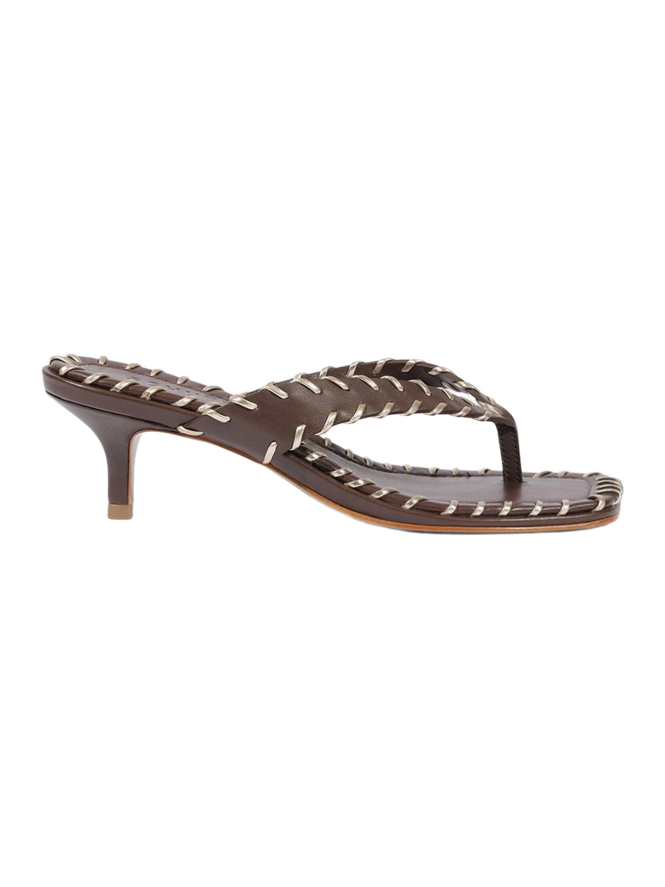 Schutz Nayra Leather Thong Sandal