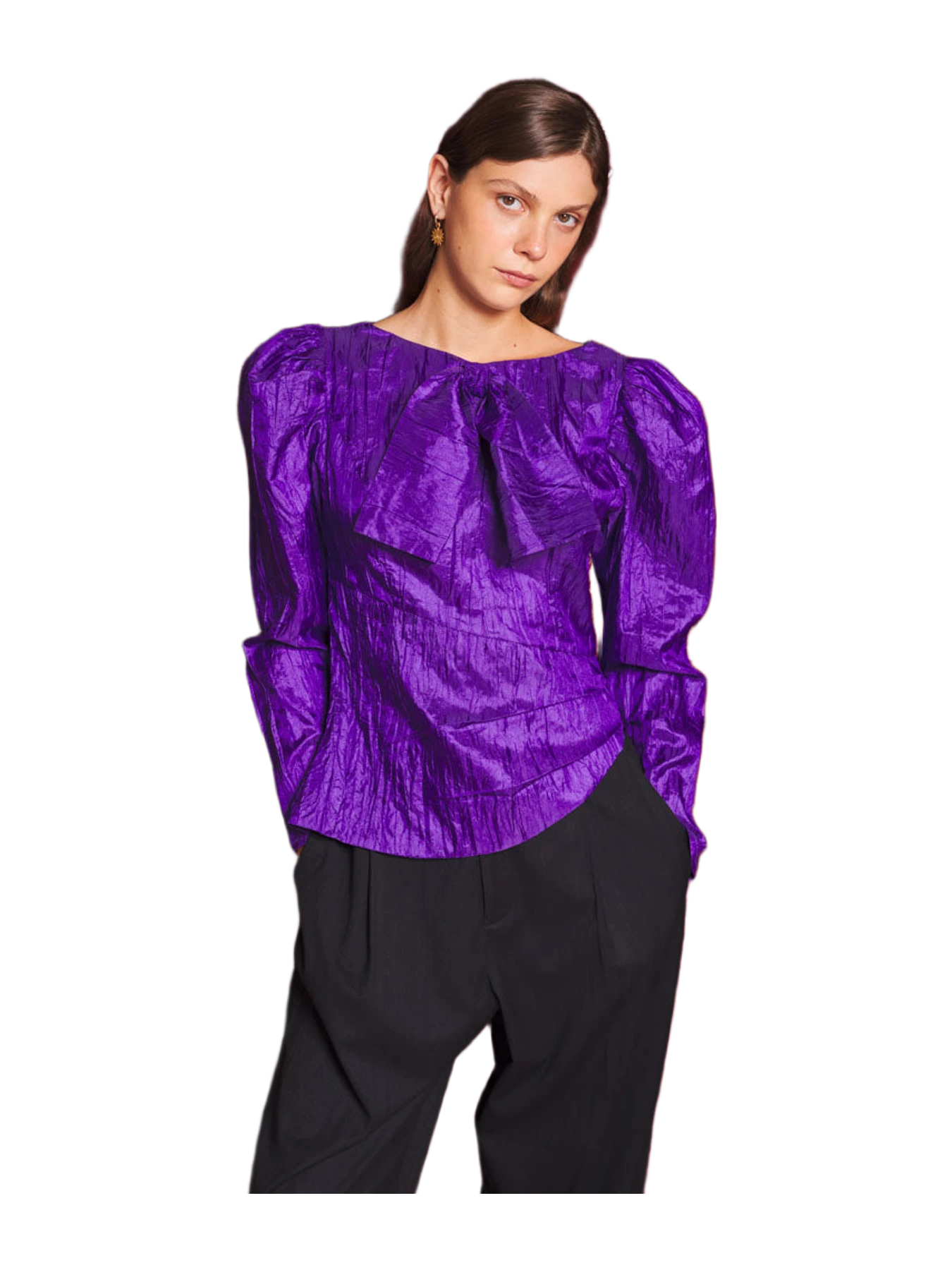 Finding Fortunes Nephrite Taffeta Top