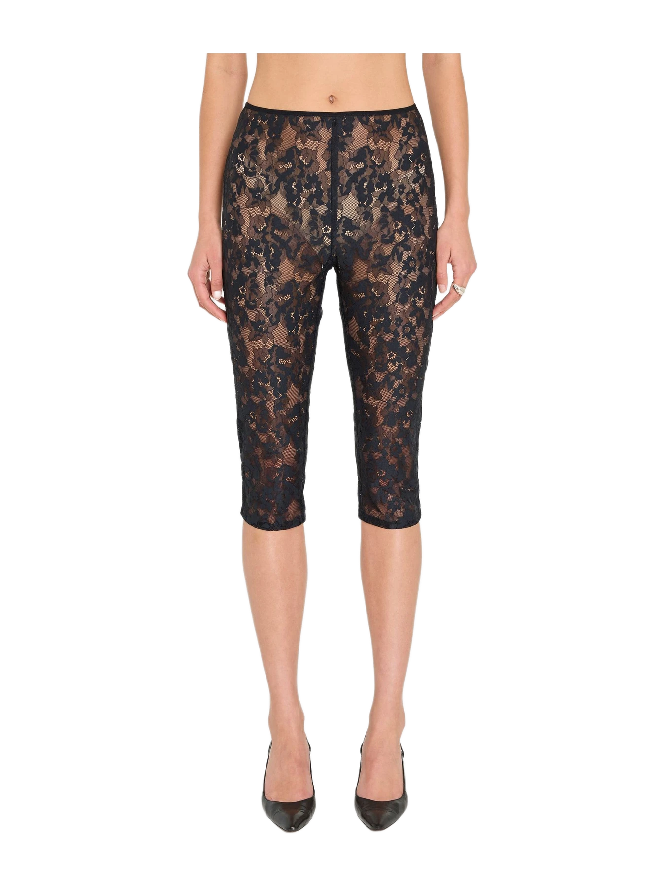 Amanda Uprichard Nico Capri Pants In Lace