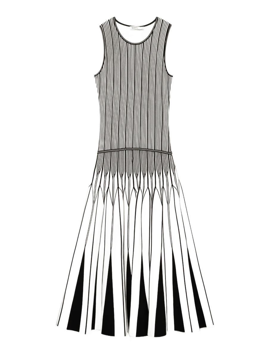 SIMKHAI Oaklen Illusion Knit Midi Dress
