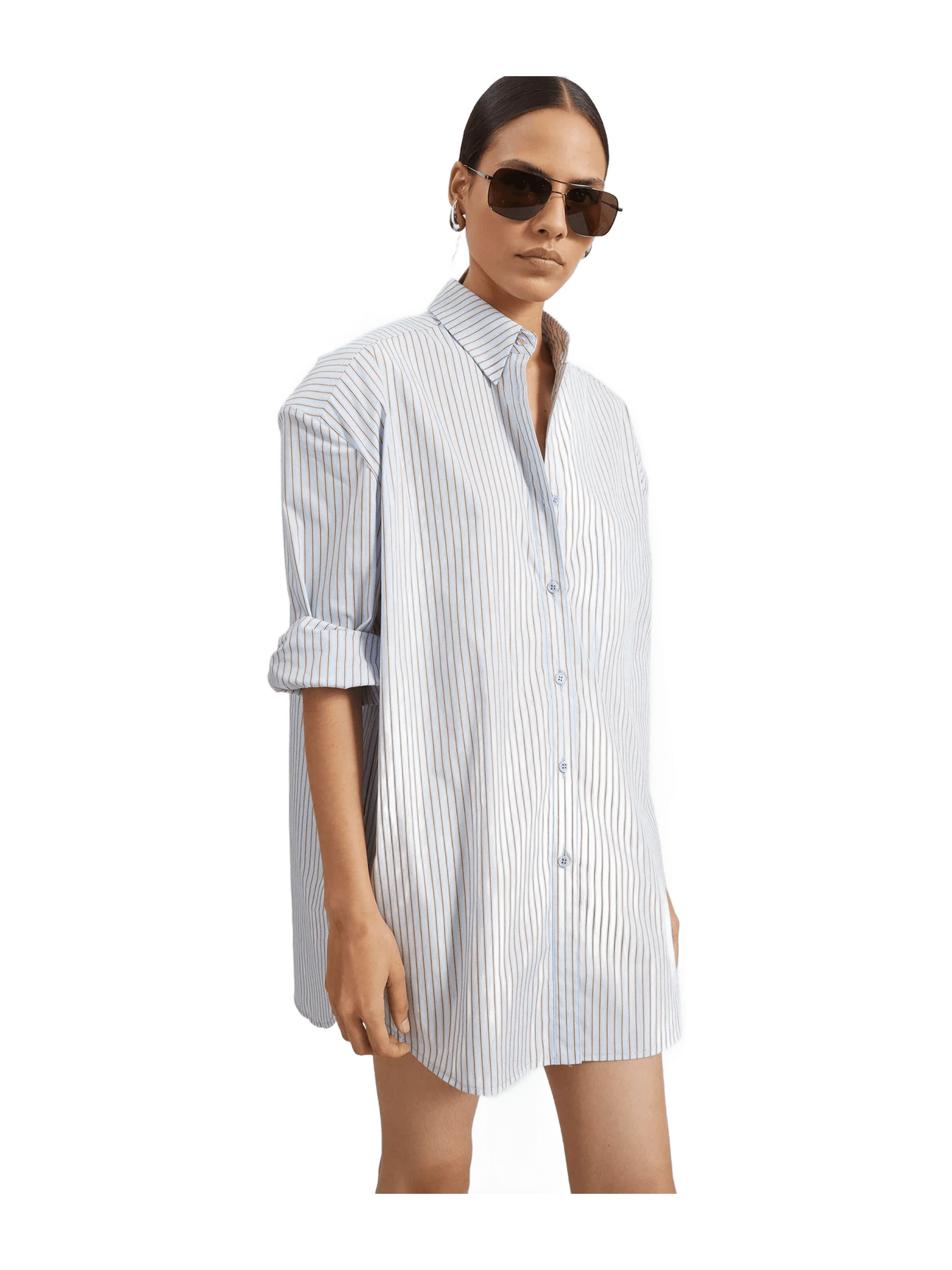 The Frankie Shop Oana Cotton Padded Shirt