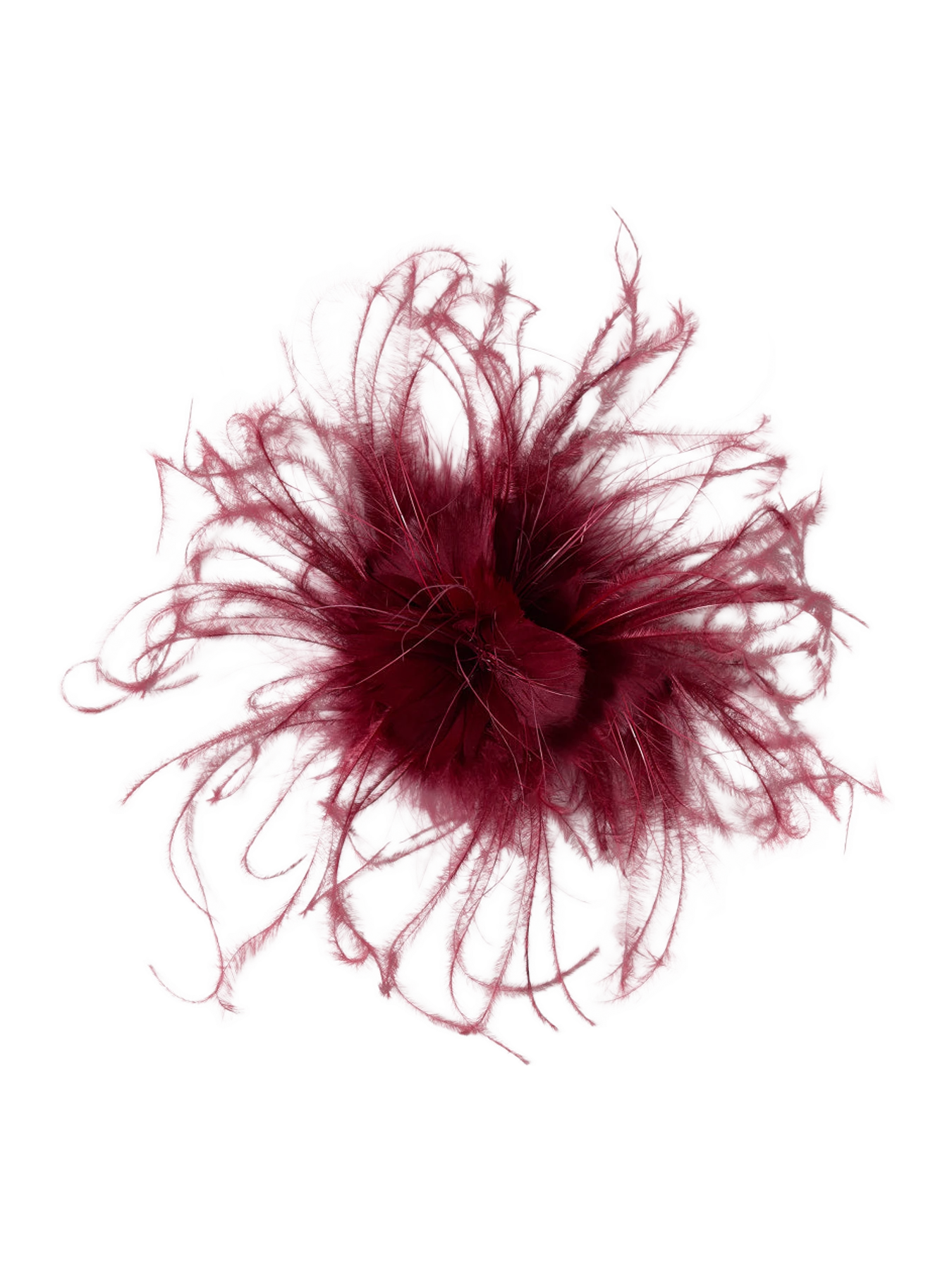 Chan Luu Octo Flower Brooch Burgundy