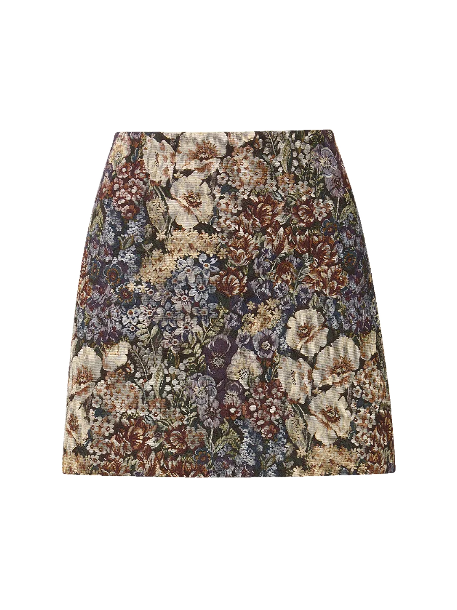 Veronica Beard Ohemia Brocade Mini Skirt