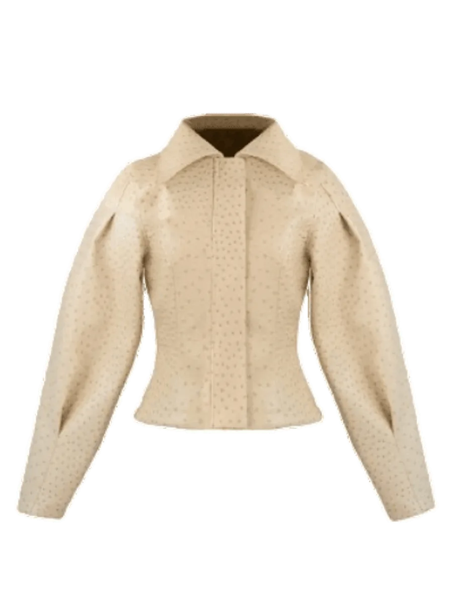 Yellow The Label Olsen Ostrich Jacket