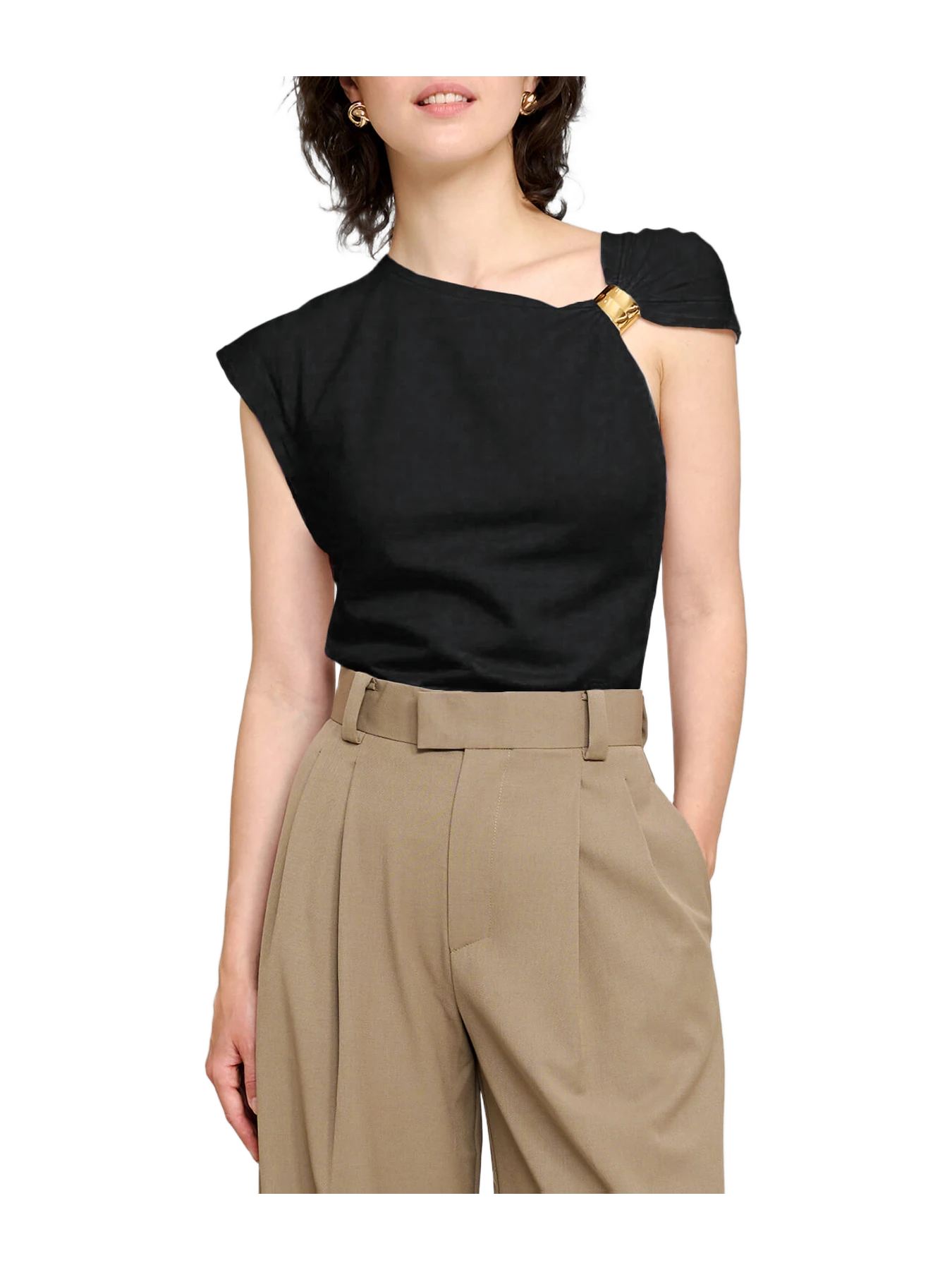 Pixie Market Olympia Gold Cuff Tee