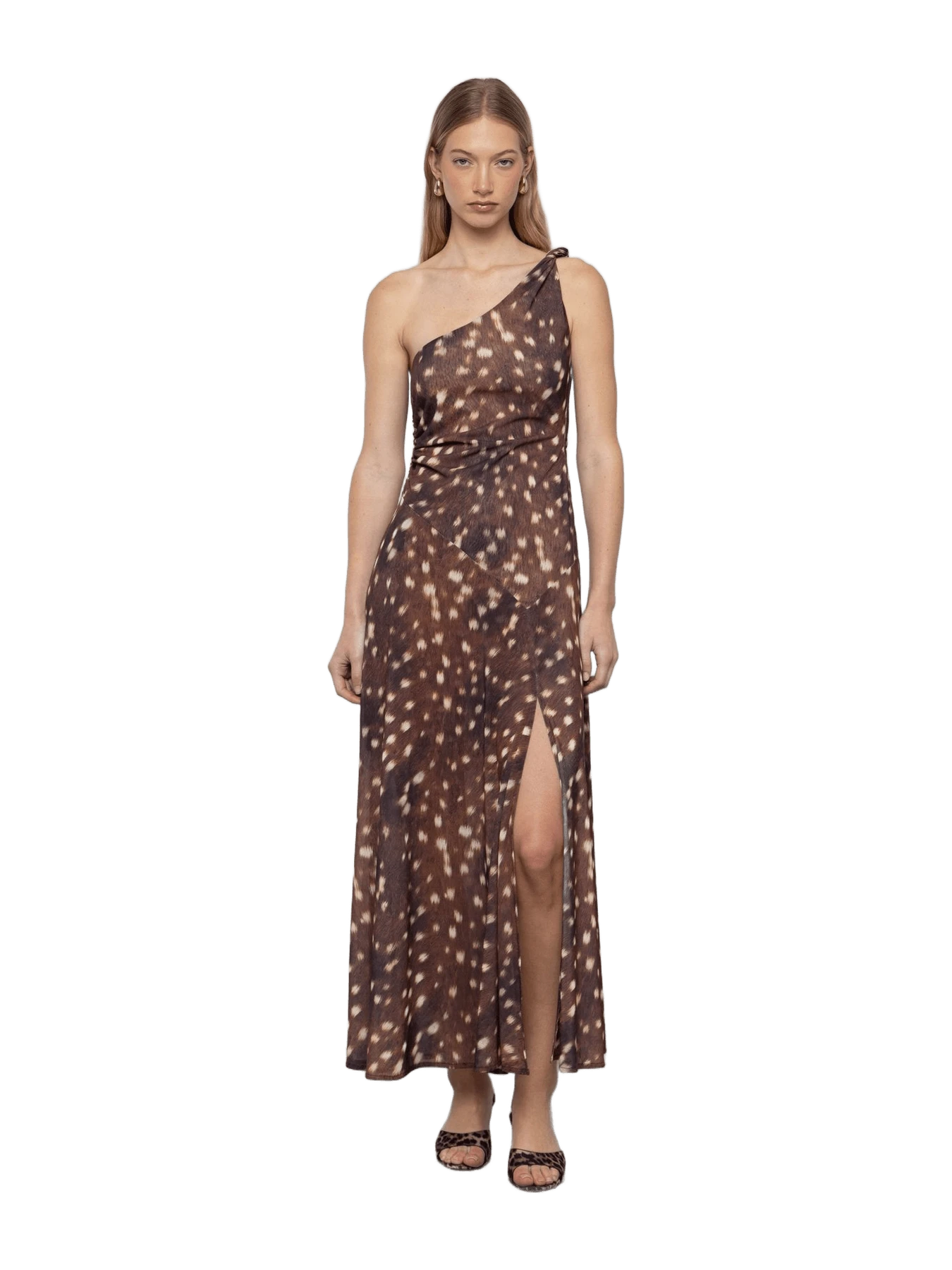 ESTHÉ One-Shoulder Twist Maxi Dress