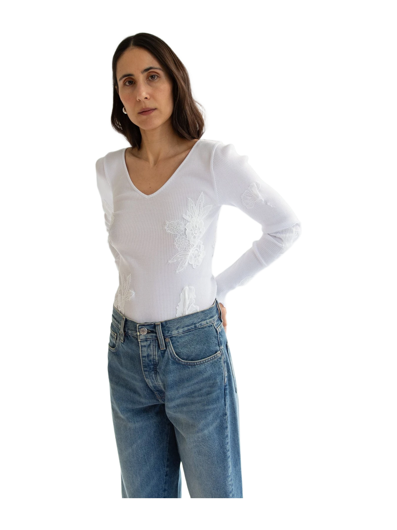 OpéraSPORT Opérasport, Elva Seamless Top, White