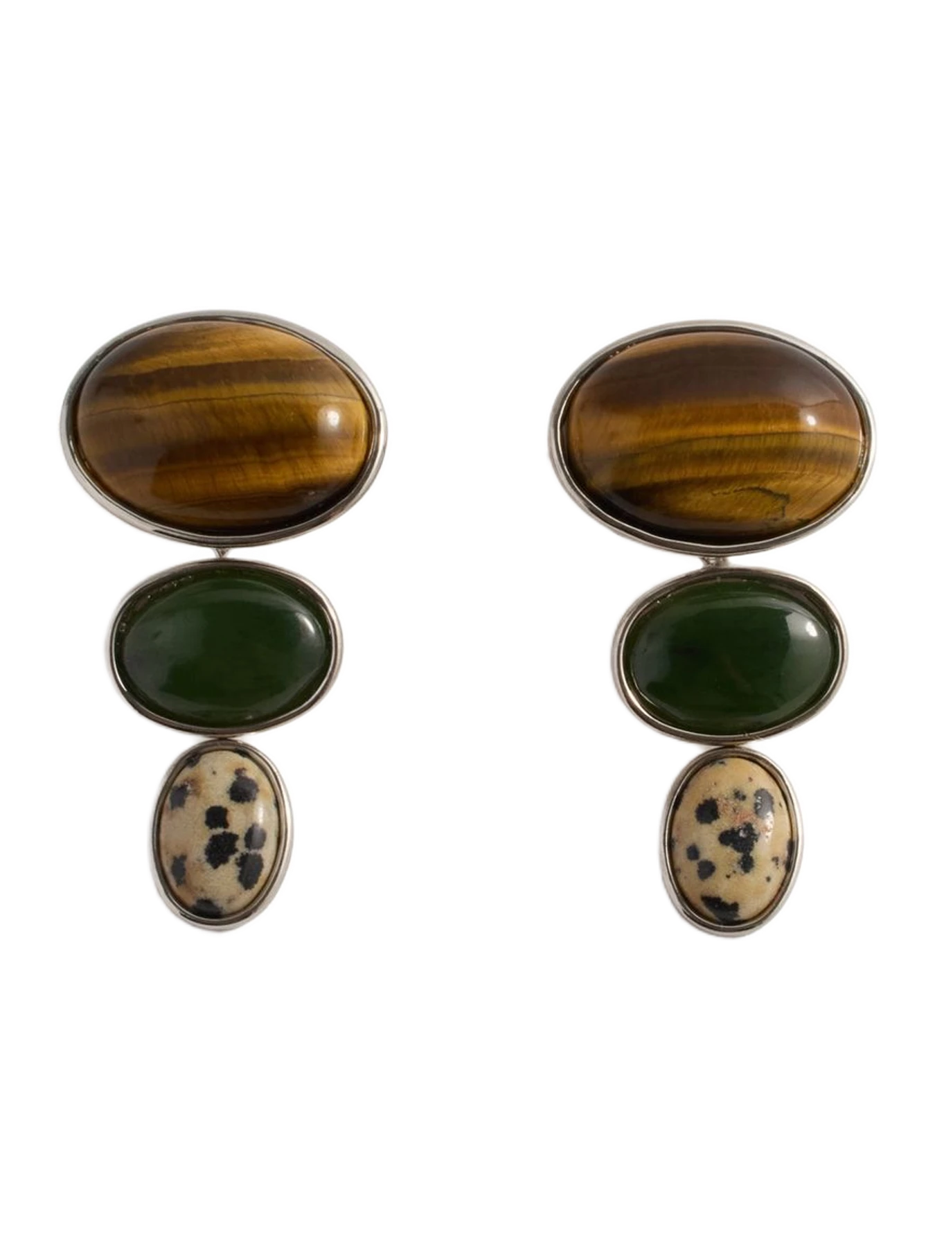 Lelet NY Oversized Vega Stone Linear Earrings