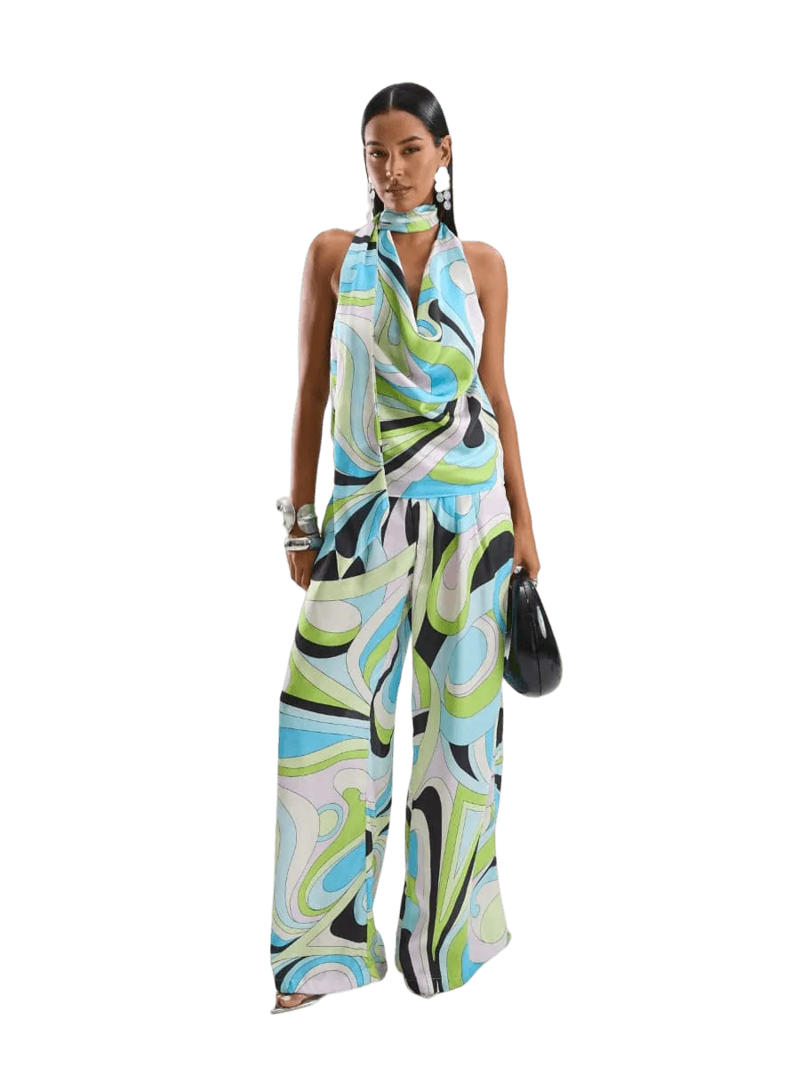 Cin Cin Palace Pants - Mars Blue